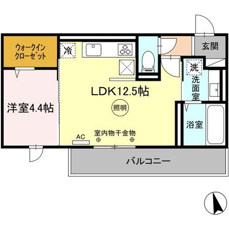 アピリシティⅡの物件間取画像